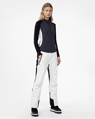 H4Z22-SPDN006 WHITE Dámské lyžařské kalhoty